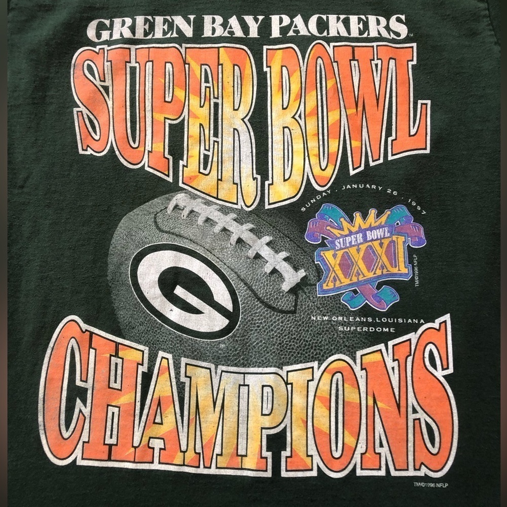 Vintage Green Bay Packers Tee Shirt 1996